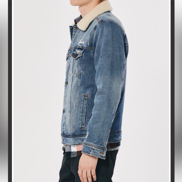 Hollister Denim Light Blue California Jacket Size M. New - Picture 9 of 11